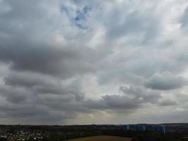 la vista aérea más hermosa de nubes dramáticas foto