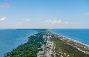 Aerial view of Fort Morgan Beach of Gulf Shores, Alabama in June 2022 photo