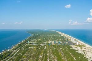 Aerial view of Fort Morgan Beach of Gulf Shores, Alabama in June 2022 photo