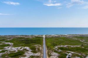 Aerial view of Fort Morgan Beach of Gulf Shores, Alabama in June 2022 photo