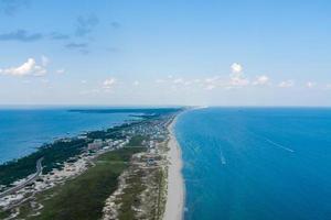 Aerial view of Fort Morgan Beach of Gulf Shores, Alabama in June 2022 photo