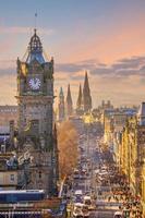 Old town Edinburgh city skyline, Scotland photo