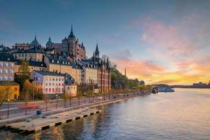 Stockholm old town city skyline, cityscape of Sweden photo