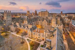 New Haven city downtown skyline cityscape of Connecticut, USA photo