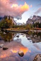 Landscape of Yosemite National Park in USA in autumn photo