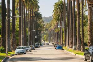 Streets of Beverly Hills in California photo