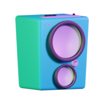 altavoz sonido diseño 3d imágenes prediseñadas png