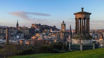 View of old town Edinburgh photo