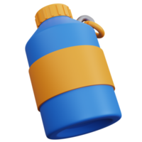 botella de agua de representación 3d aislada png