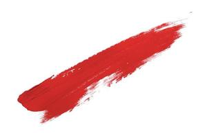 red brush isolated on a white background photo