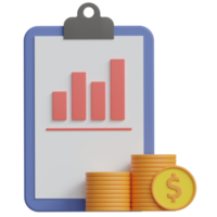 illustration d'icône d'analyse 3d png