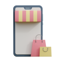 ecommerce 3d icon illustration png