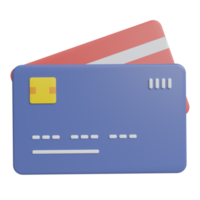 credito carta 3d icona illustrazione png