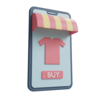 ecommerce 3d icoon illustratie png