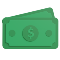 ilustración de icono 3d de dinero png