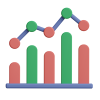 diagram 3d icoon illustratie png