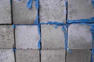 Grey Cube concrete block texture background photo
