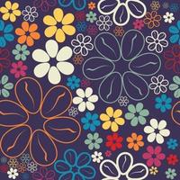 Illustration floral pattern wallpaper photo