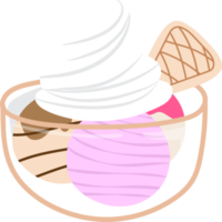 glace et dessert png