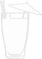 A glass for a cocktail outline. png