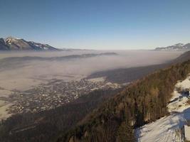 foggy view on rhine-valley photo