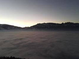 Sunset abouve the Fog photo