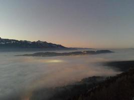 Sunset abouve the Fog photo