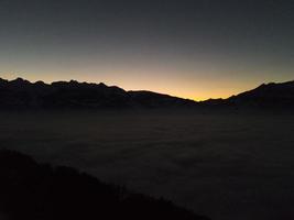 Sunset abouve the Fog photo