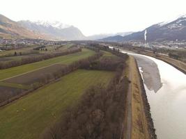vista del Rin con Liechtenstein foto