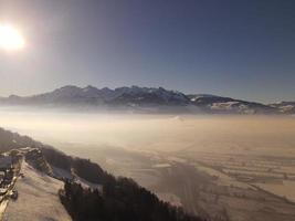 foggy view on rhine-valley photo