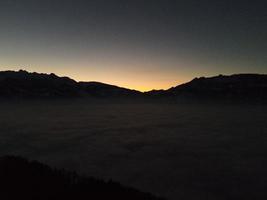 Sunset abouve the Fog photo