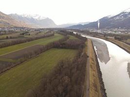 Rhine view from Schaan photo
