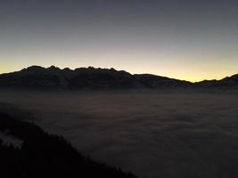 Sunset abouve the Fog photo