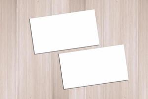 Card Mockup, Blank Card Picture, Empty White Card Picture photo