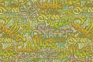 Graffiti wall background photo