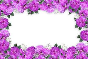 Flower border Frame Background, Flower Background, Floral Frame Background. photo