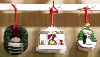 Christmas decoration. Christmas ornaments. Merry Christmas concept. photo