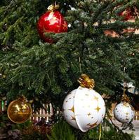 Christmas decoration. Christmas ornaments. Merry Christmas concept. photo