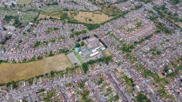 imagens de alto ângulo da cidade britânica e residenciais video