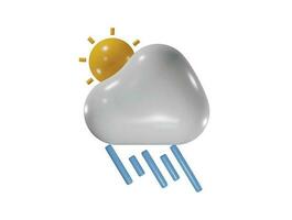 Weather icon 3d illustration vector