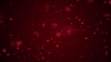 willekeurig simulatie van bloed cellen in ruimte video