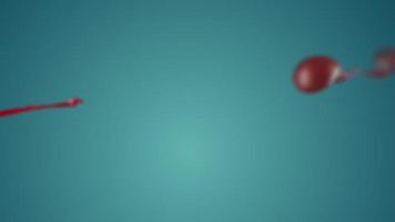 detecting or observing an unknown life form in a murky liquid. cyclic animation of unknown creatures video