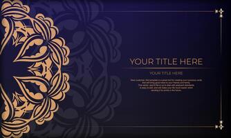 Luxury card with ornate pattern vector