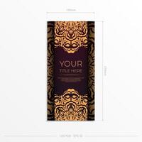 A black and gold banner with an ornate pattern vector