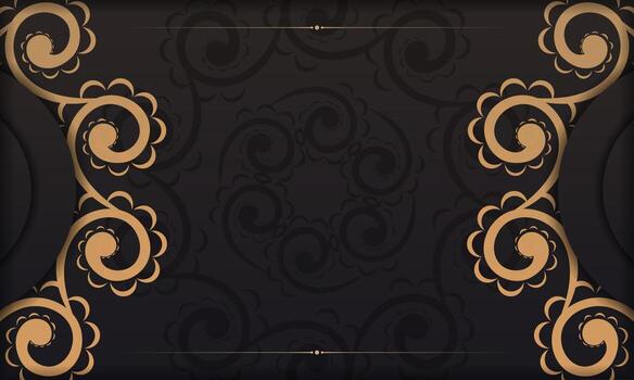 Golden vintage background vector