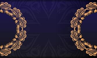 Two ornate frames on a dark blue background vector