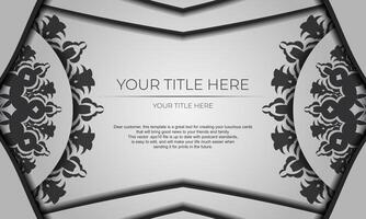 A black and white background with a floral pattern vector
