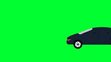 Luxury colorful Car Green screen Animation. Remove Green color and Use your Project. 2d Cartoon Car Green screen Remove by Chroma Key. Cute car Animation. video