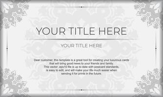 A gray and white background with a floral pattern vector