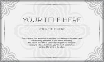 A gray and white background with a floral pattern vector